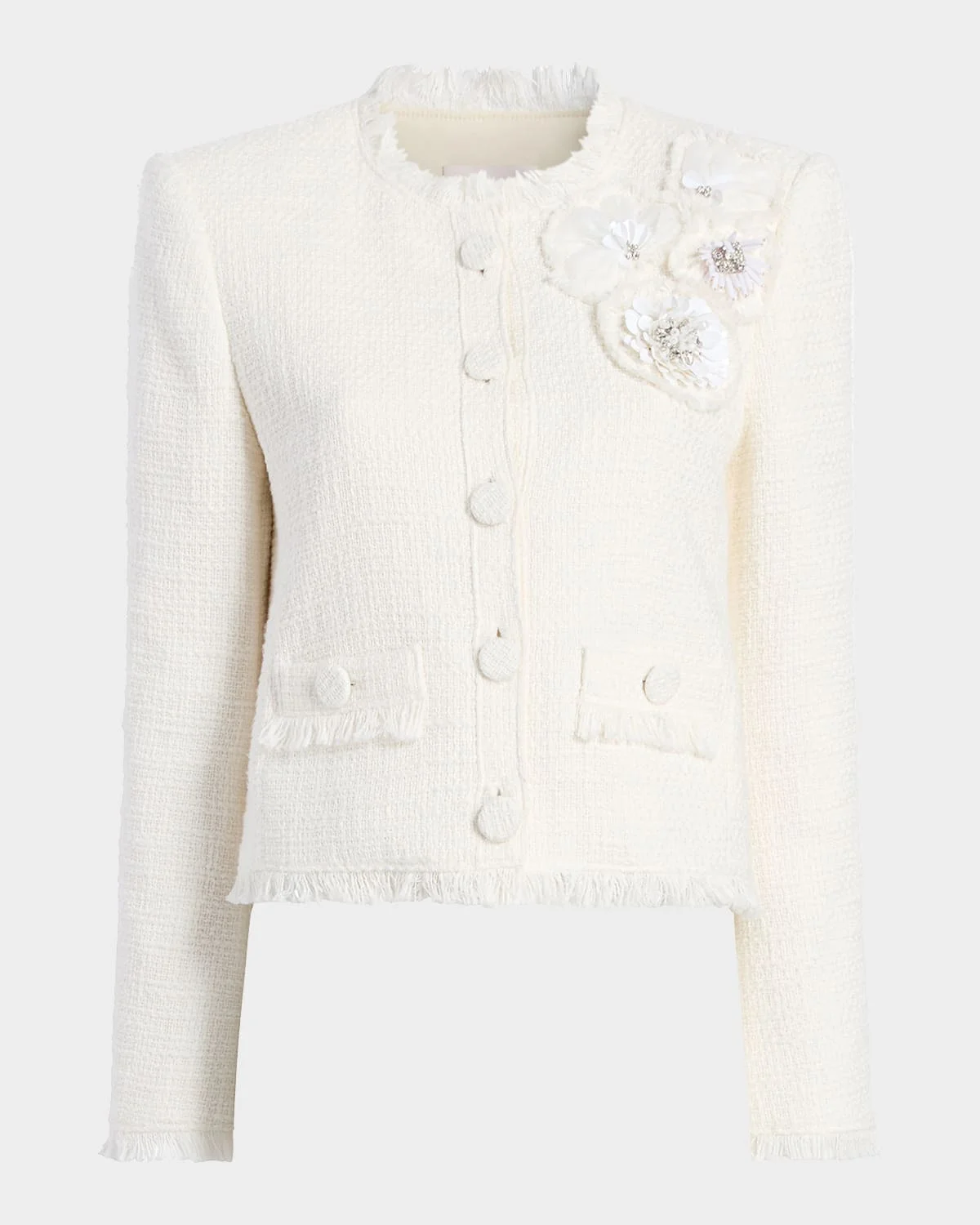 Christie Crunchy Flower Tweed Jacket - 1