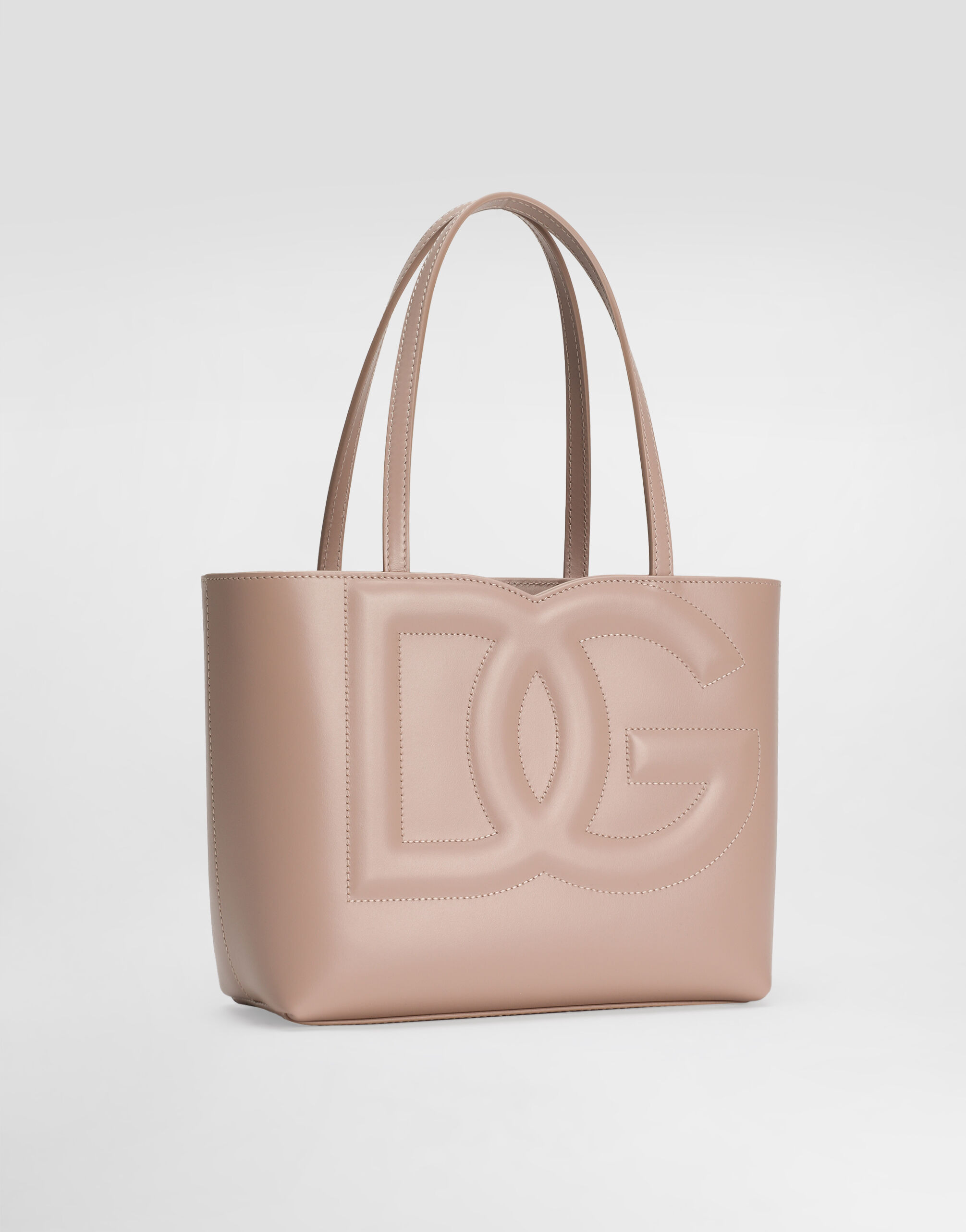Small calfskin DG Logo shopper - 3