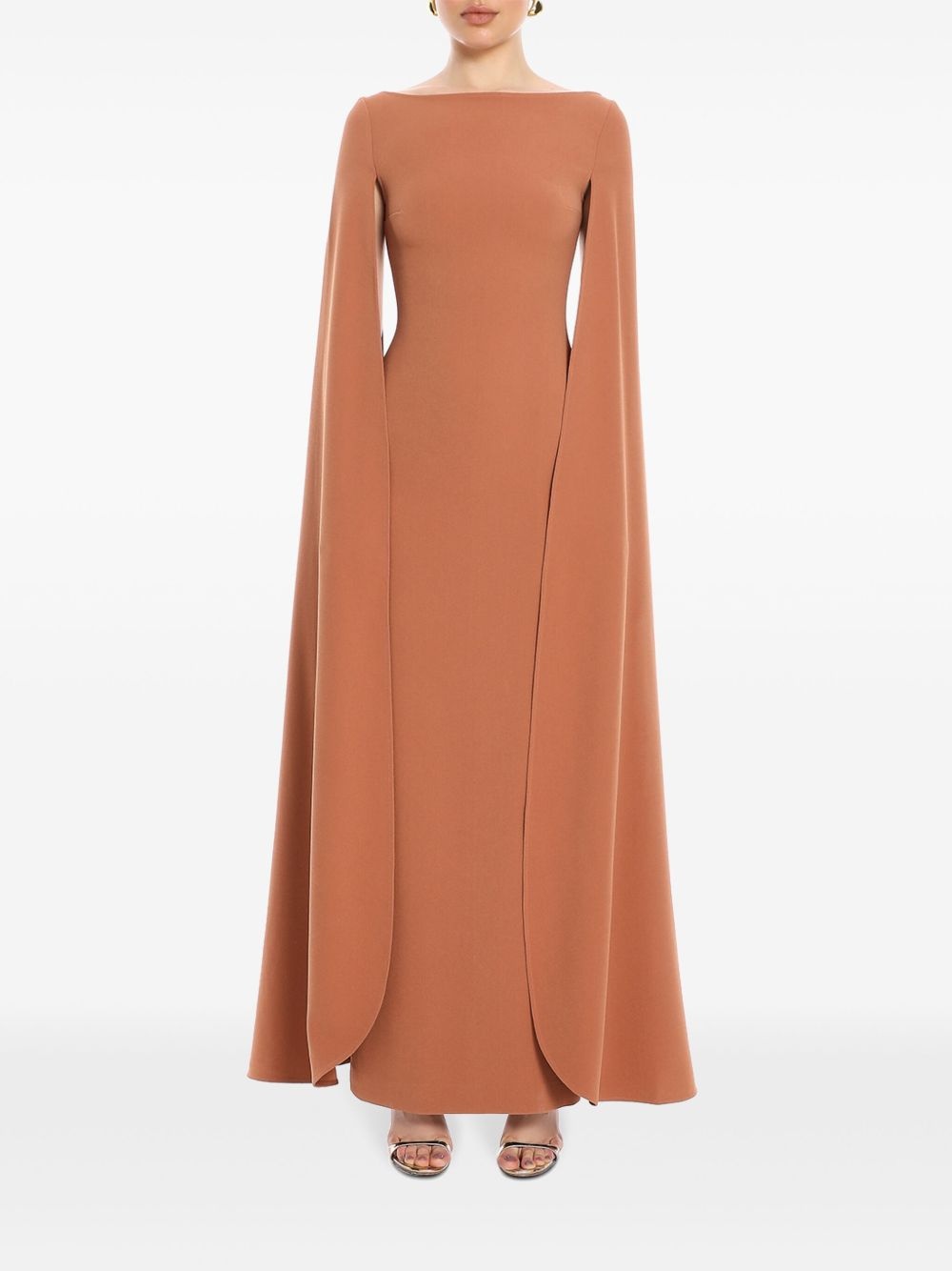 The Sadie cape-design maxi dress - 3