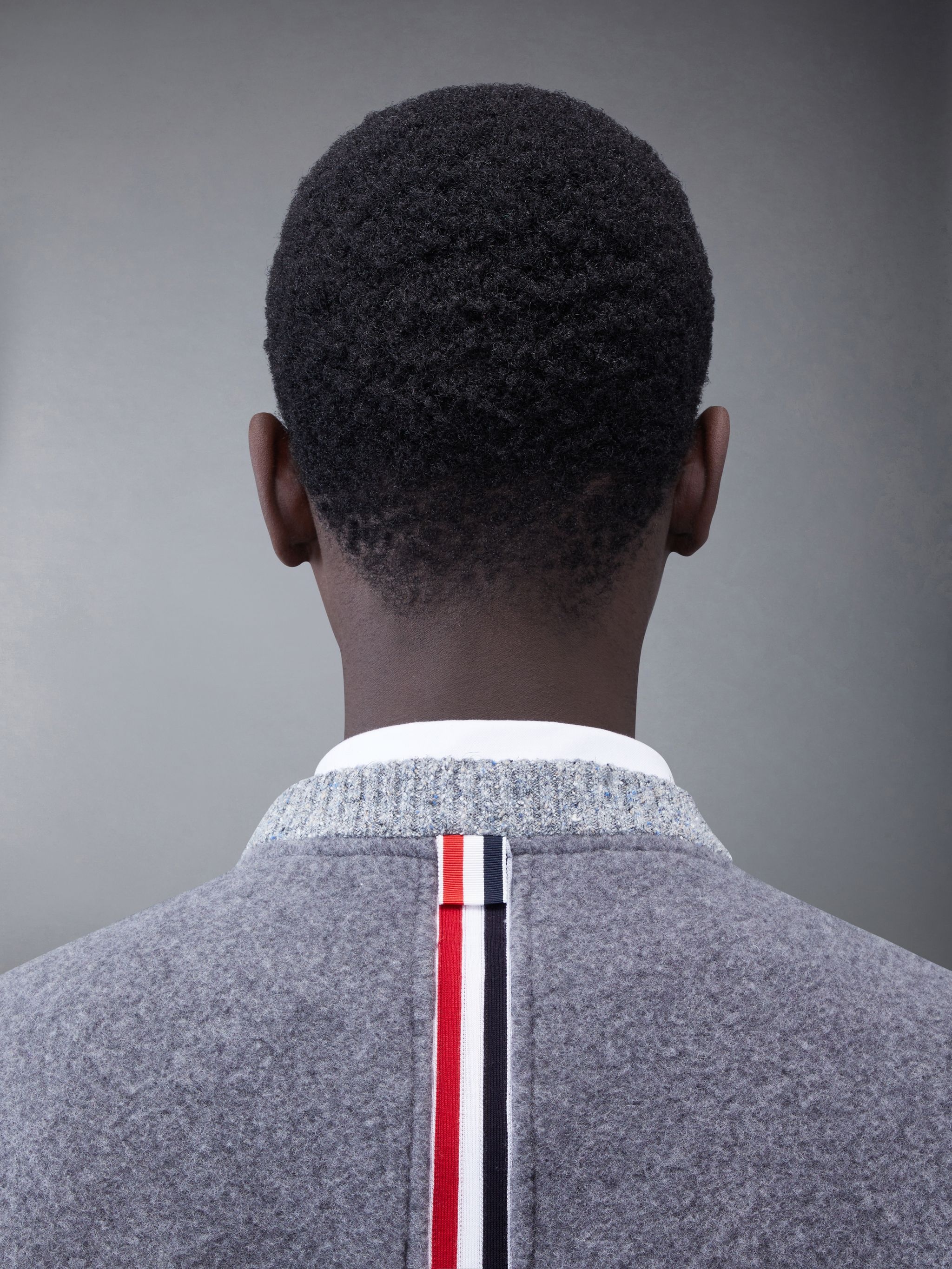Wool Fleece Stripe Crew Neck Sweatshirt - 4