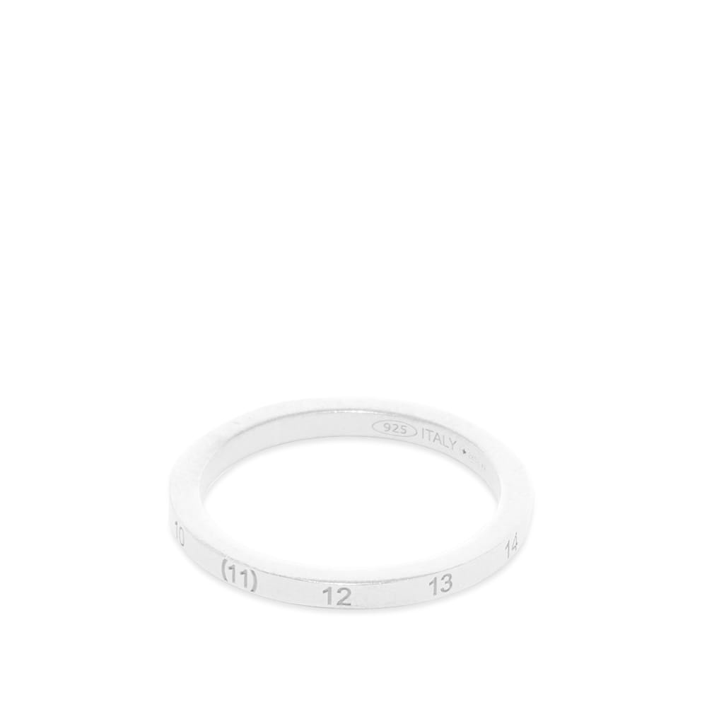 Maison Margiela Embossed Number Logo Slim Band Ring - 2