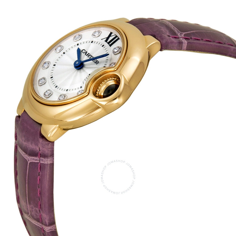 Pre-owned Cartier Ballon Bleu de Cartier Diamond Silver Dial Ladies Watch WE902050 - 2