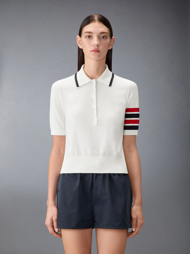 Thom Browne HECTOR INTARSIA 4-BAR JERSEY STITCH POLO outlook