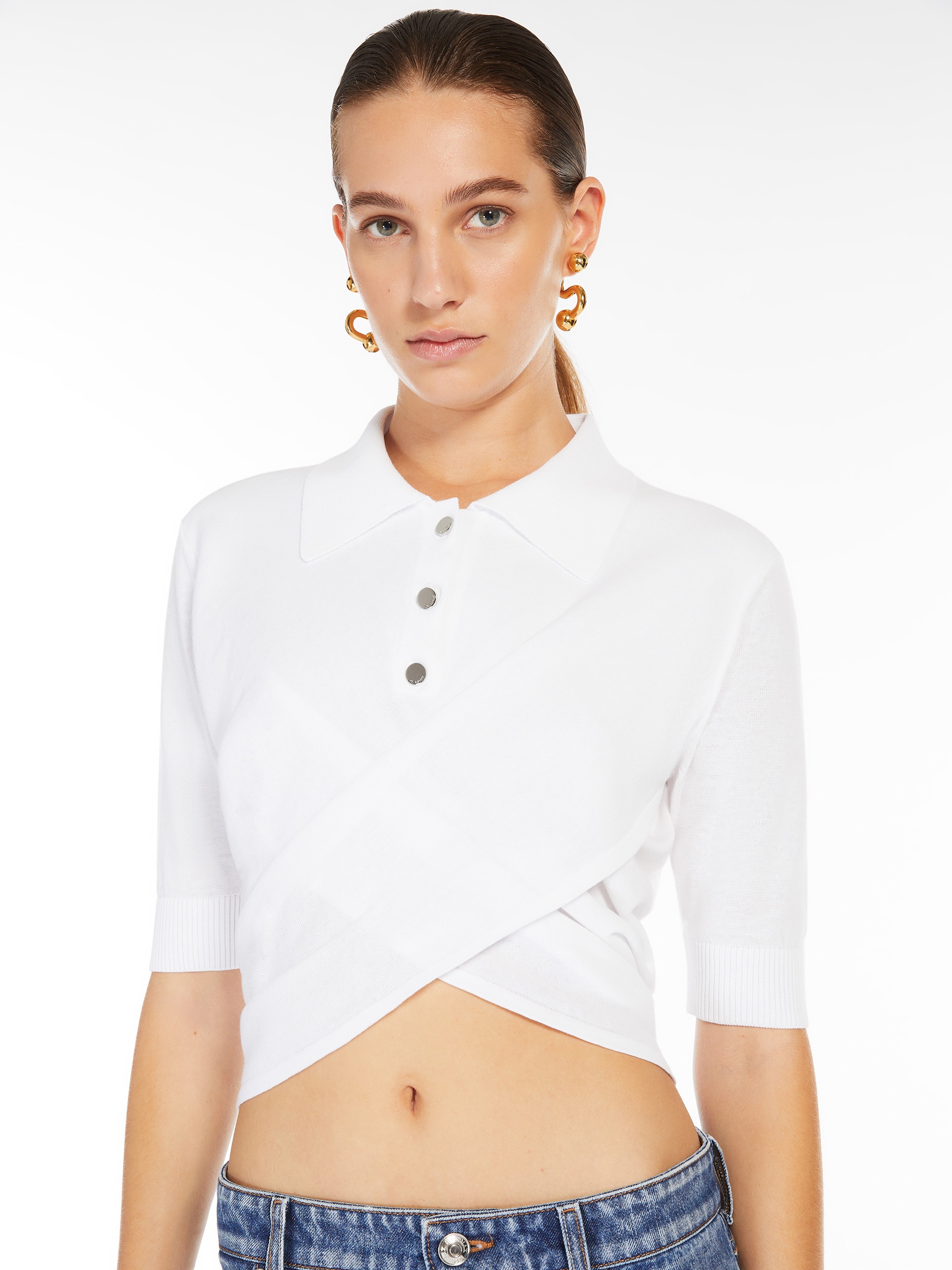 SHAKER Cotton crossover top - 5