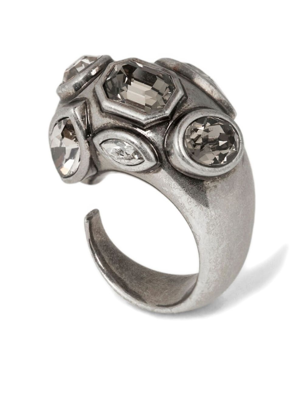 crystal-embellished ring - 3