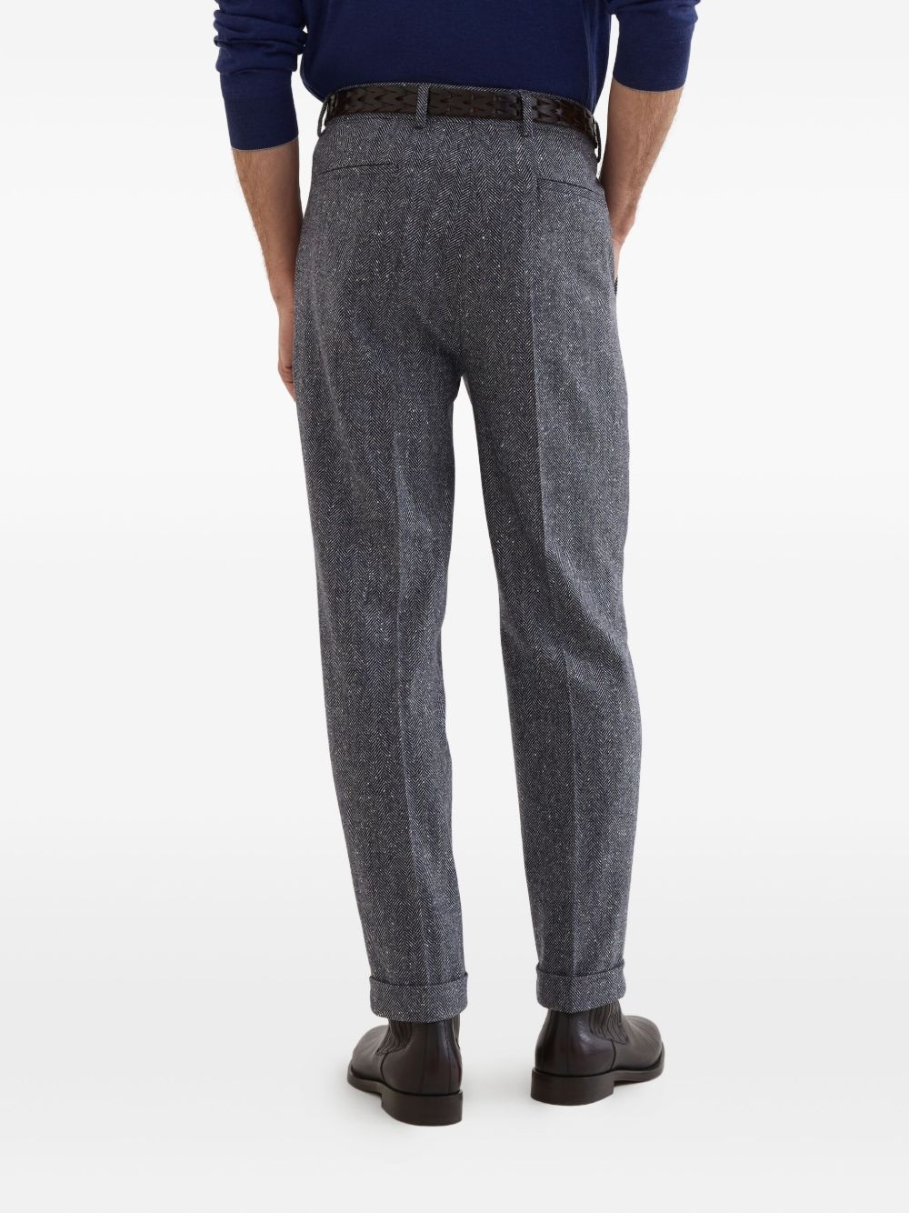 pleated tapered trousers - 4