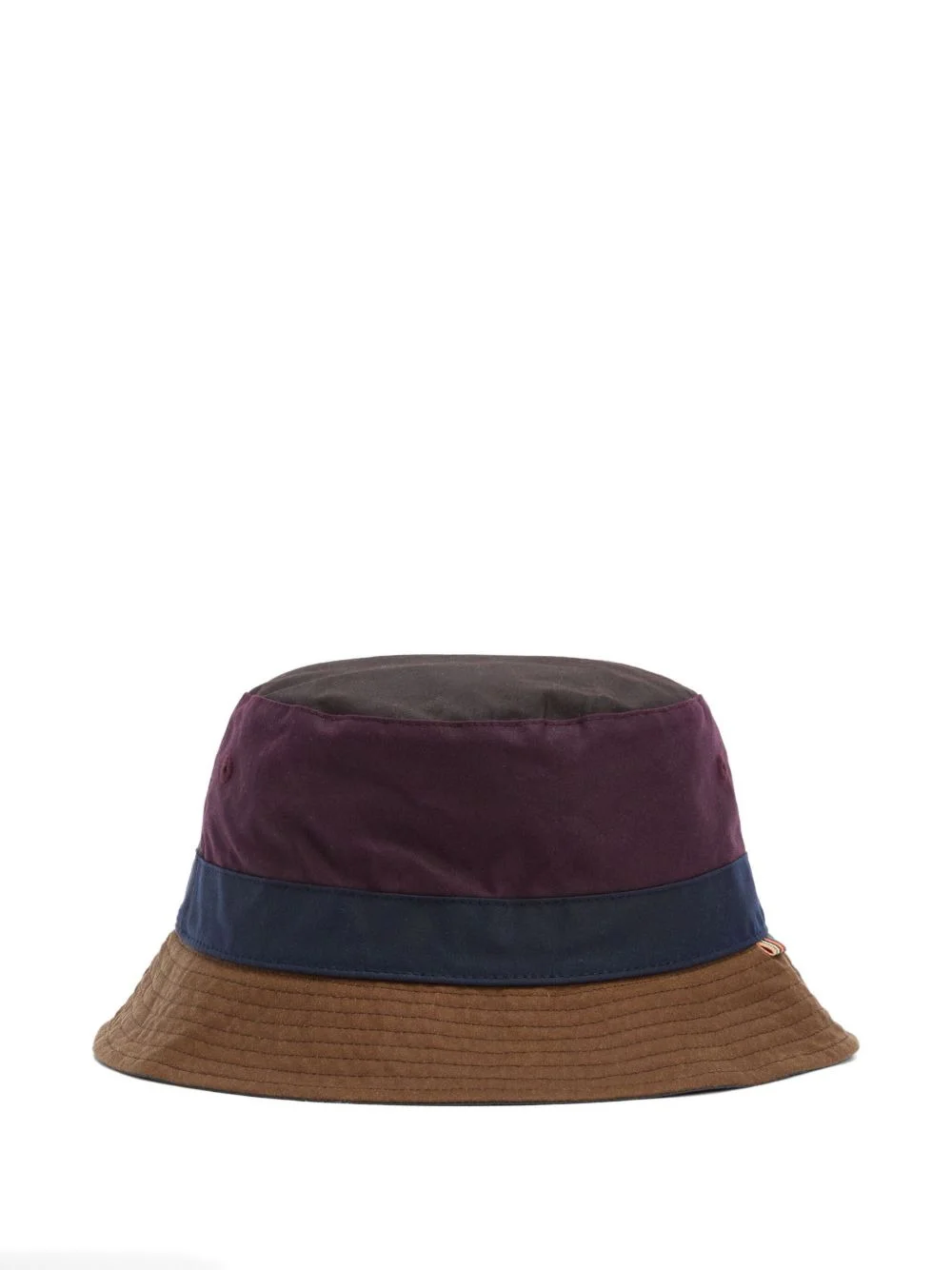 panelled appliqué-detail bucket hat - 1