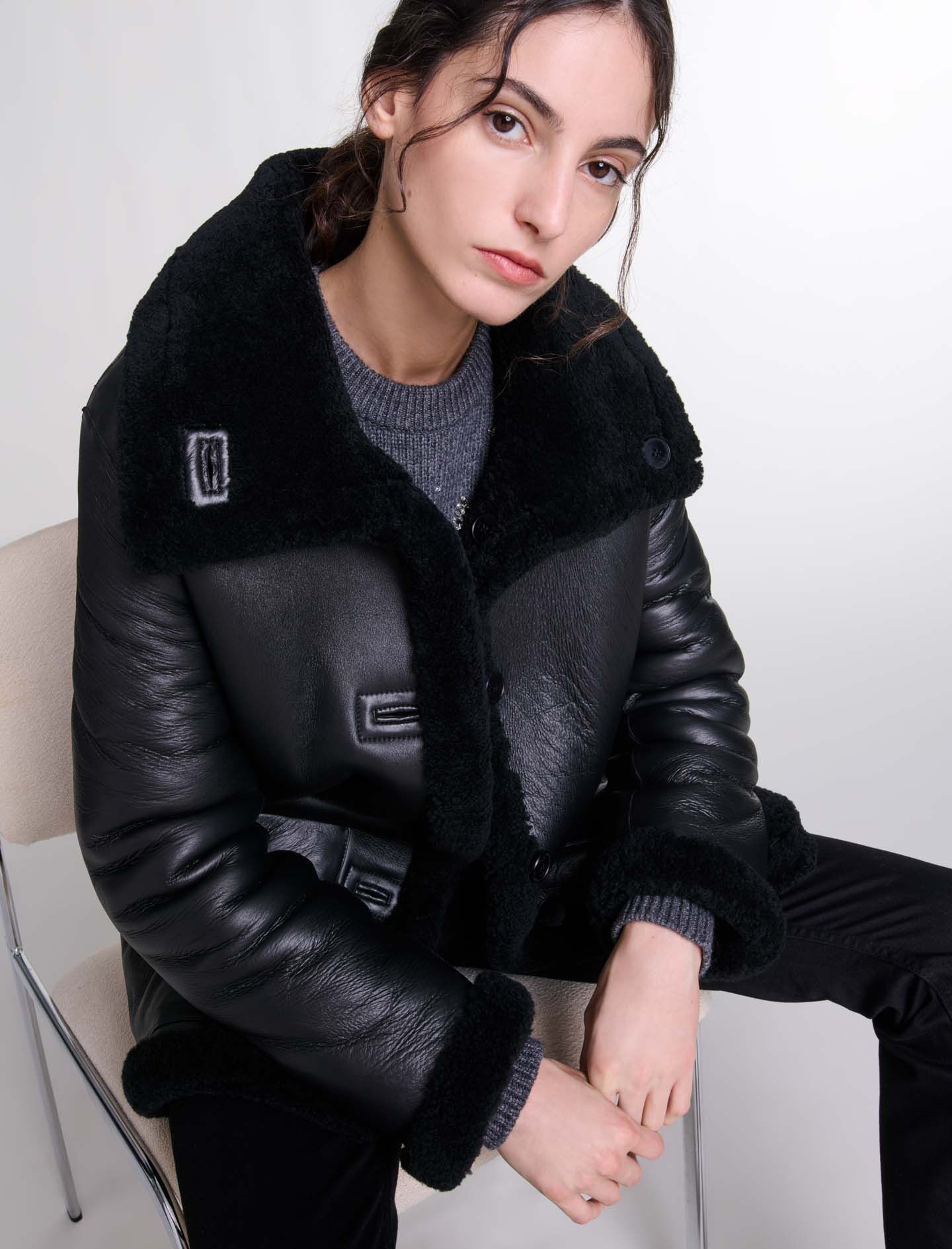 Reversible leather coat - 9