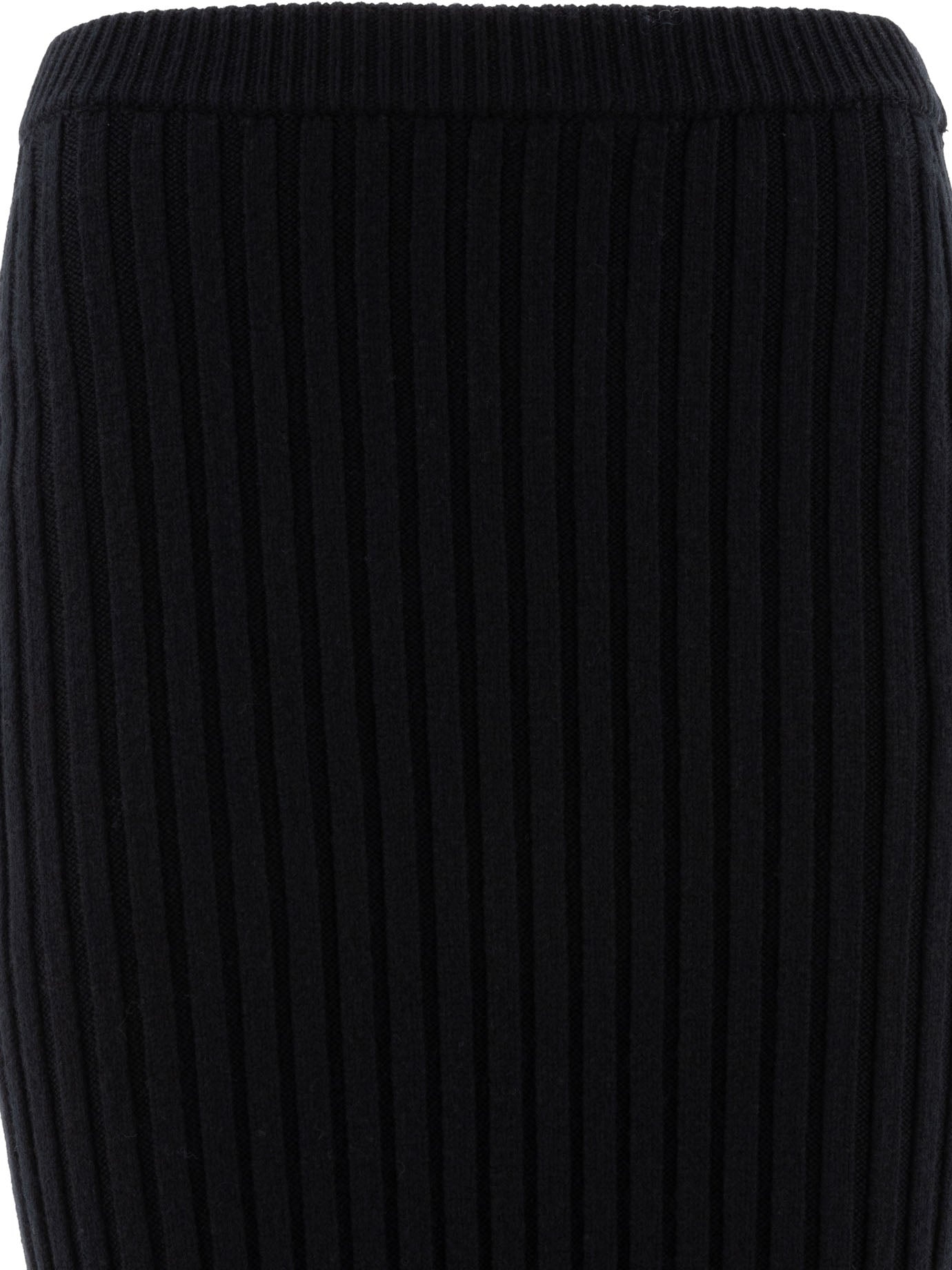 Wool And Cashmere Knit Skirt Skirts Black - 3