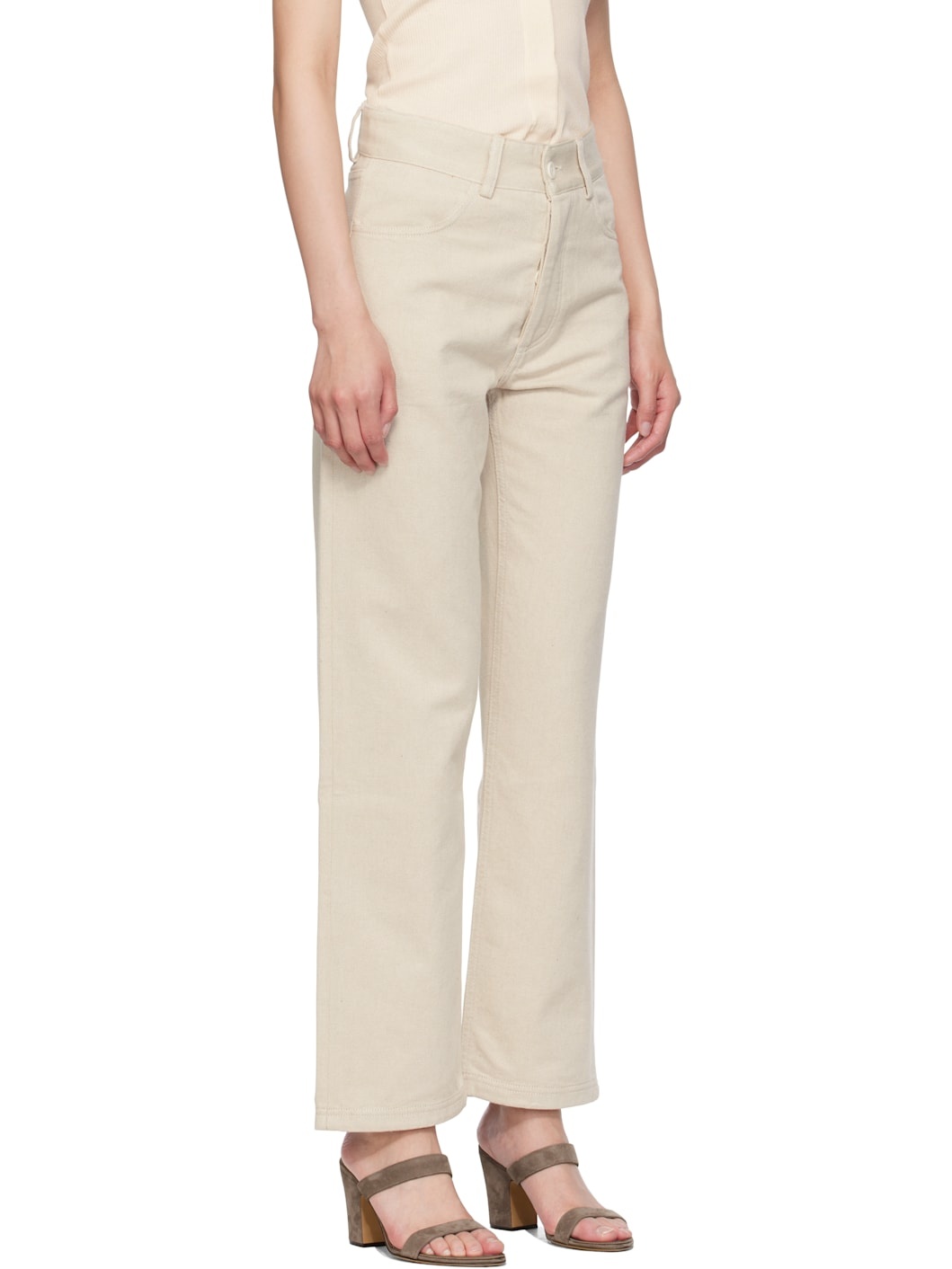 Beige Tajo Jeans - 2
