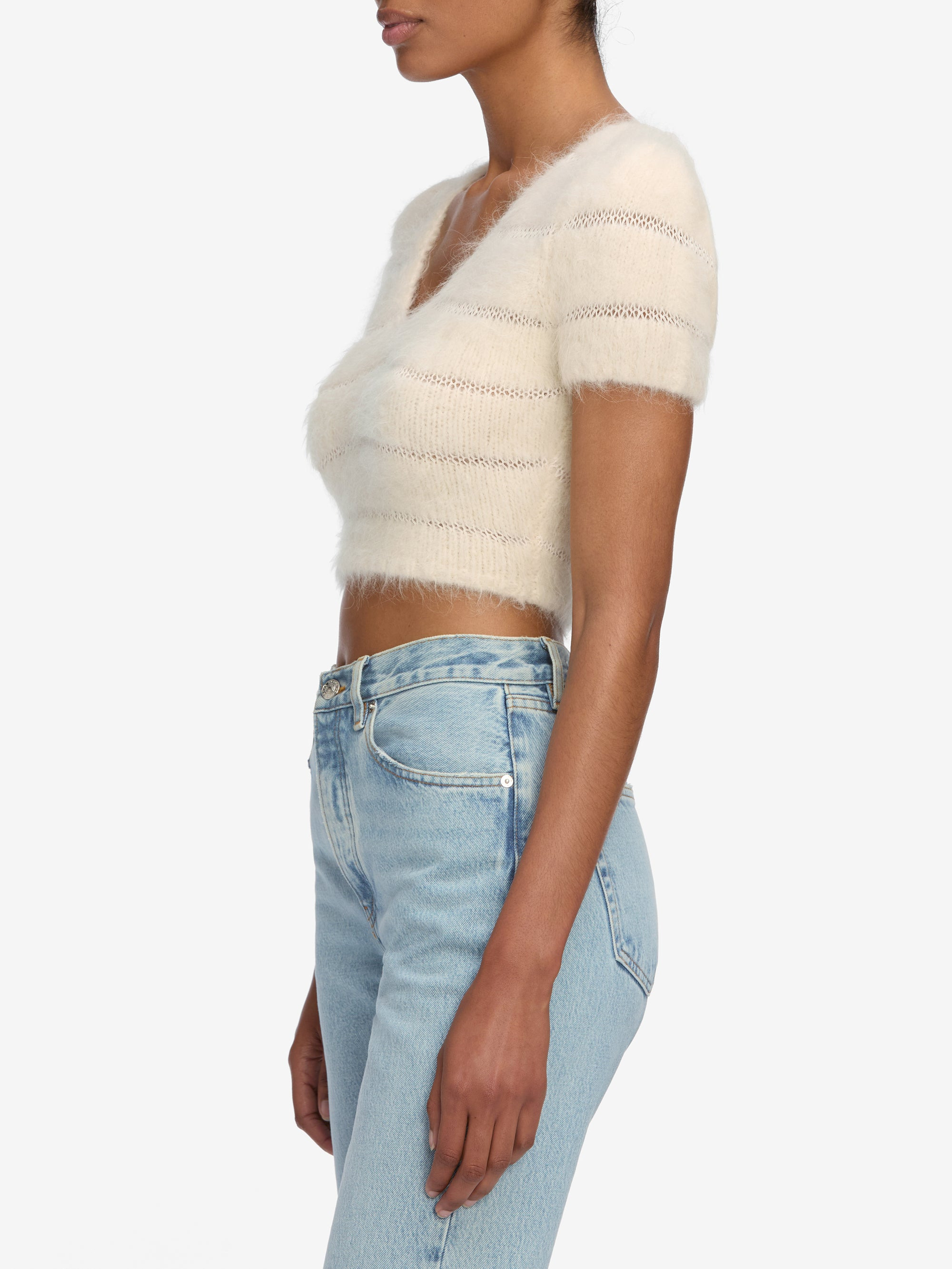 The Cloud Sweater in Cream - 5