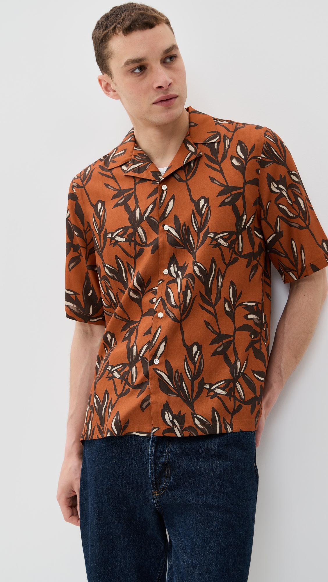 Eren Floral Print Lyocell Shirt - 1