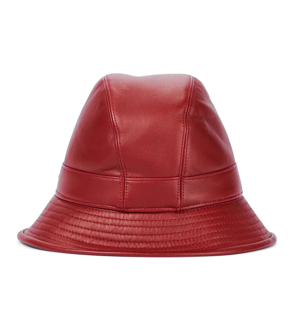 Meryl leather bucket hat - 1