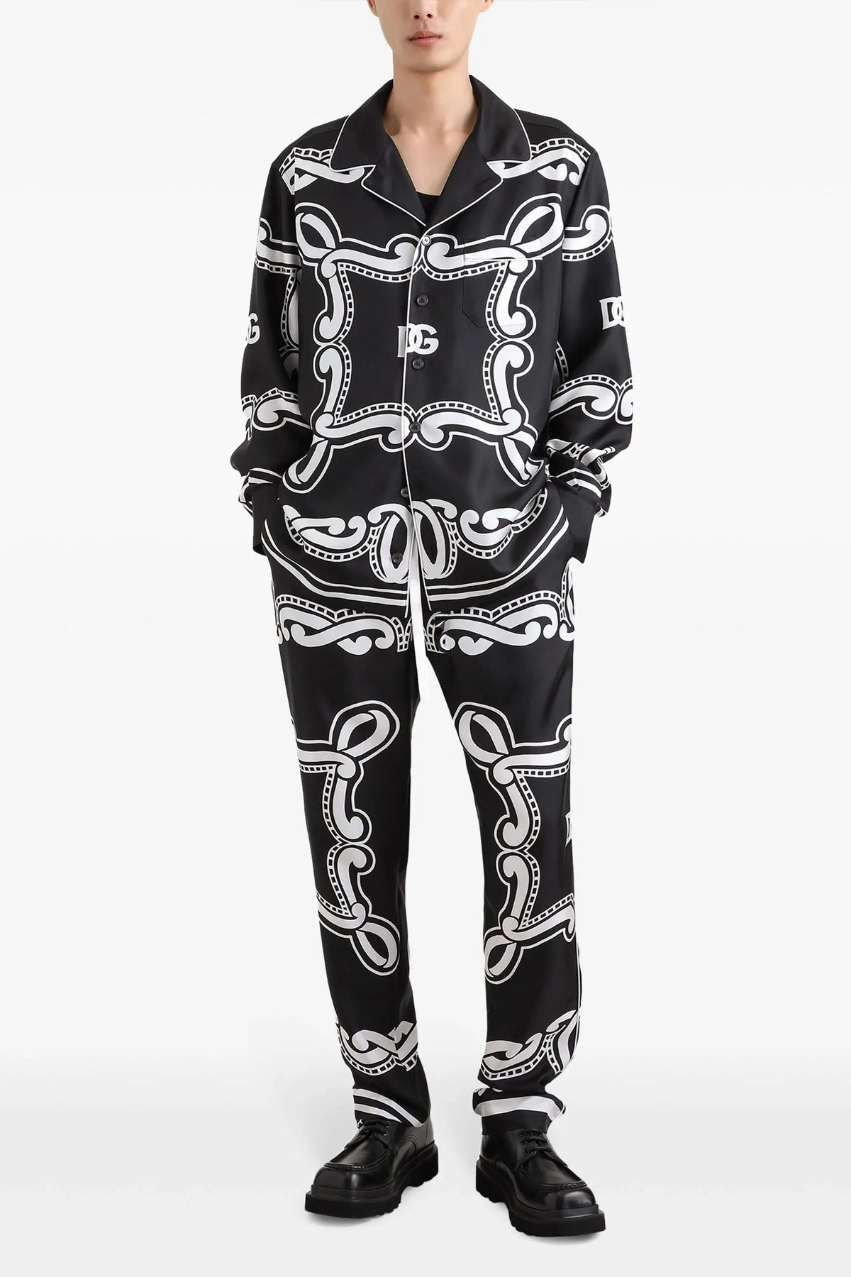 Dolce & Gabbana Men Silk Pants - 2