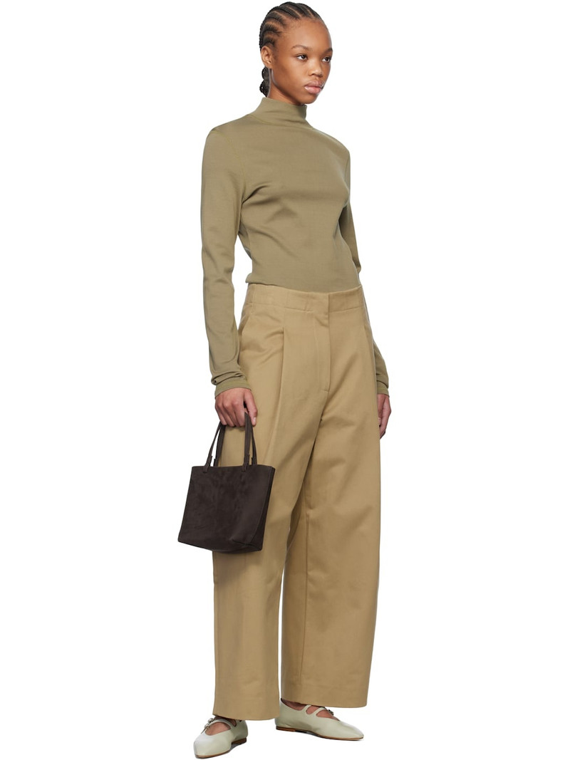 Studio Nicholson Tan Dordoni Volume Trousers outlook