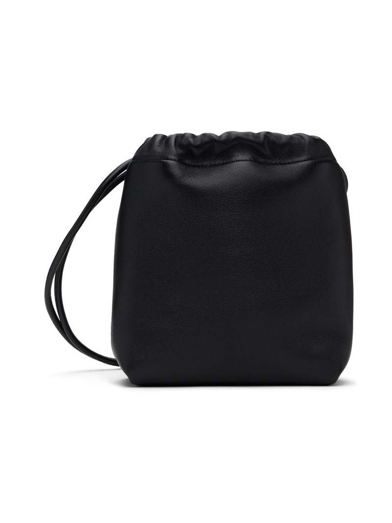 Black VLogo Pouf Mini Bucket Bag 1