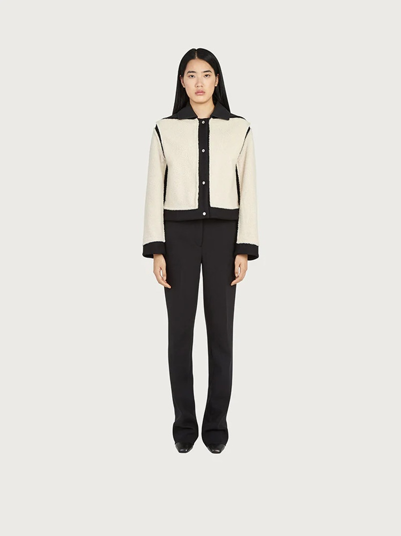 FERRAGAMO SHEARLING PANEL JACKET outlook