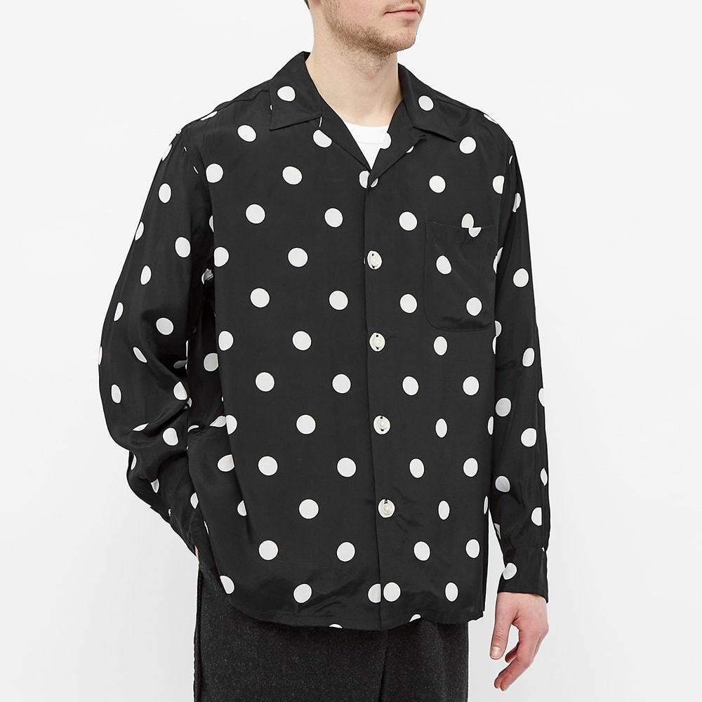 Wacko Maria Long Sleeve Polka Dot Vacation Shirt - 4