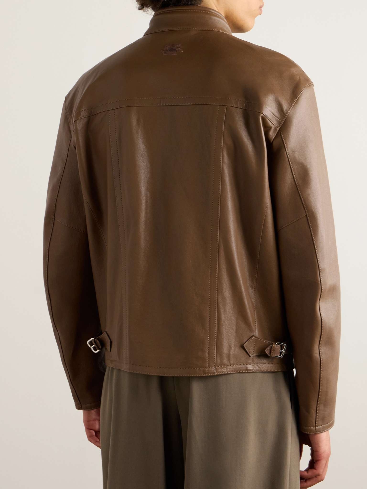 Leather Biker Jacket - 4