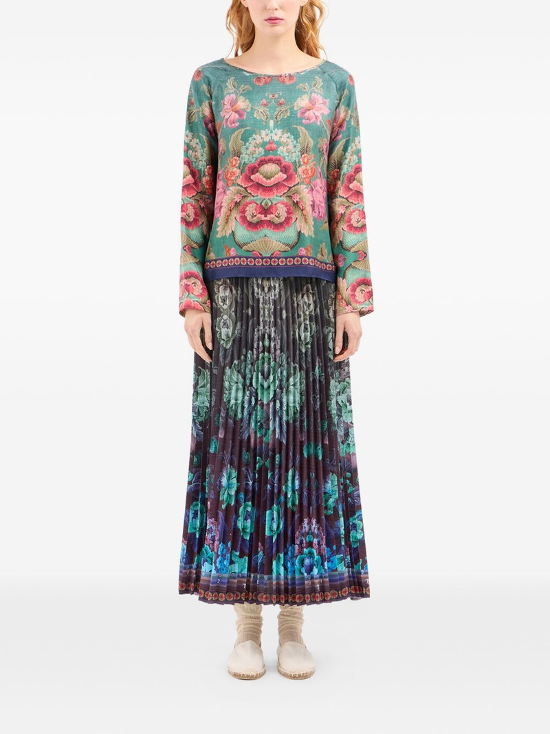 Aloe long-sleeve floral blouse 3