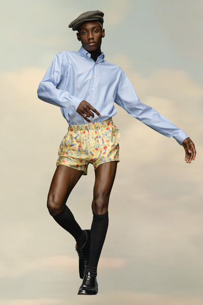 Maison Margiela Ditsy silk shorts outlook