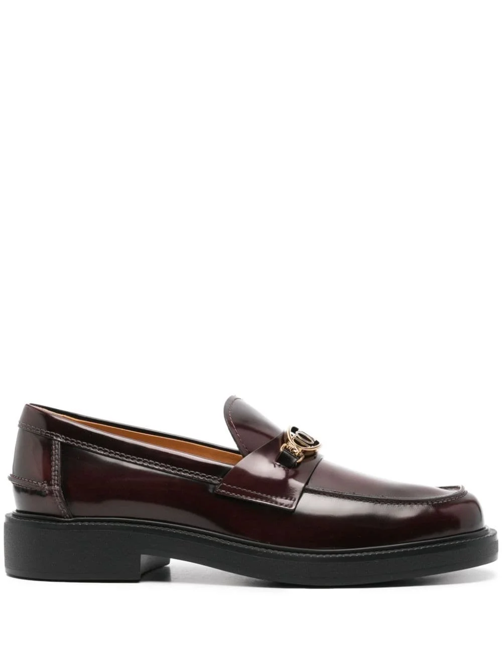 logo-plaque loafers - 1