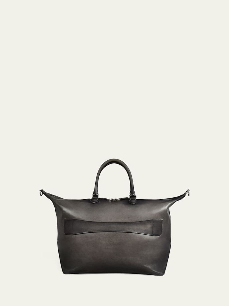 Berluti Men's Toujours Soft Scritto Leather Travel Bag outlook