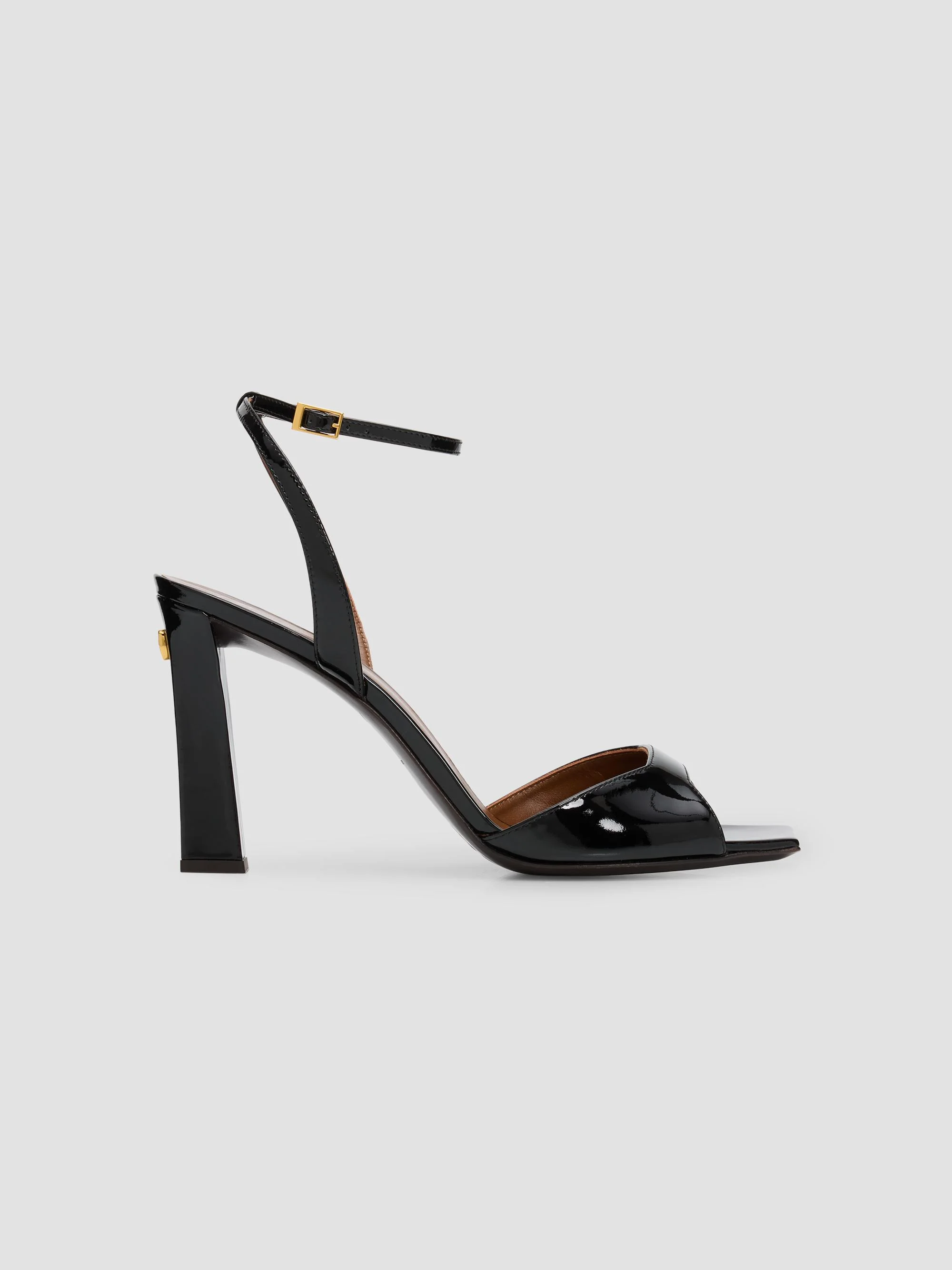 Women's Mya 90MM Leather Sandals - Nero - 1