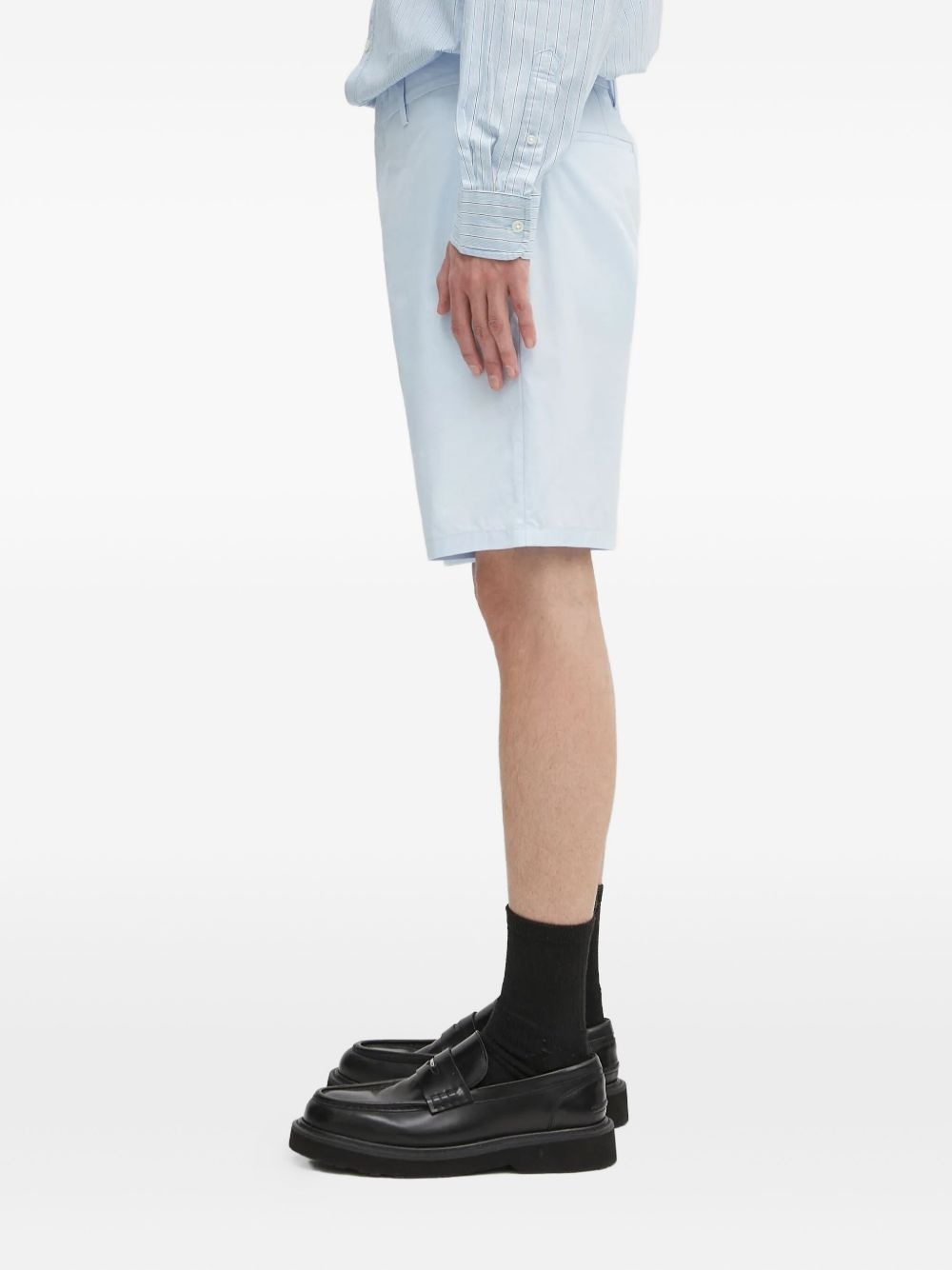 flat-front shorts - 2
