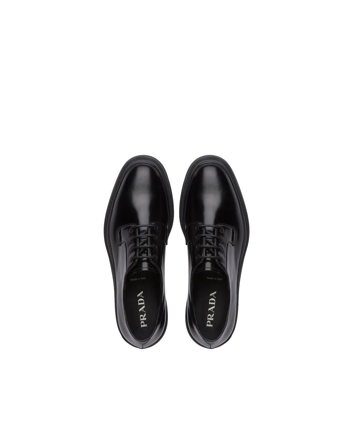 Brushed leather laced Derby shoes - 4