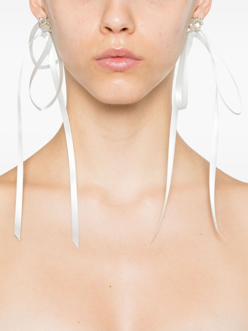 Simone Rocha Bow Ribbon stud earrings outlook