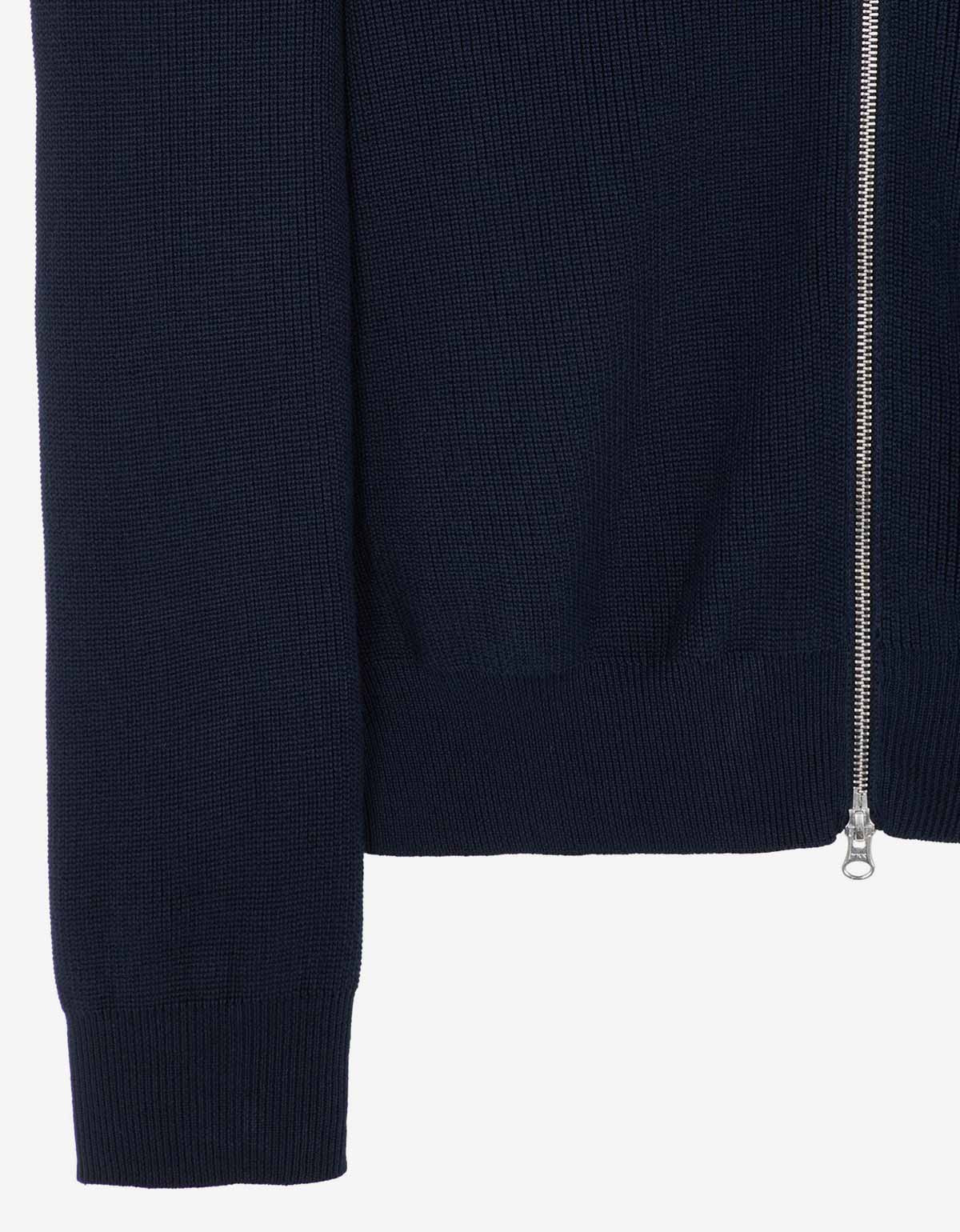 Stone Island Blue Zip Cardigan - 4