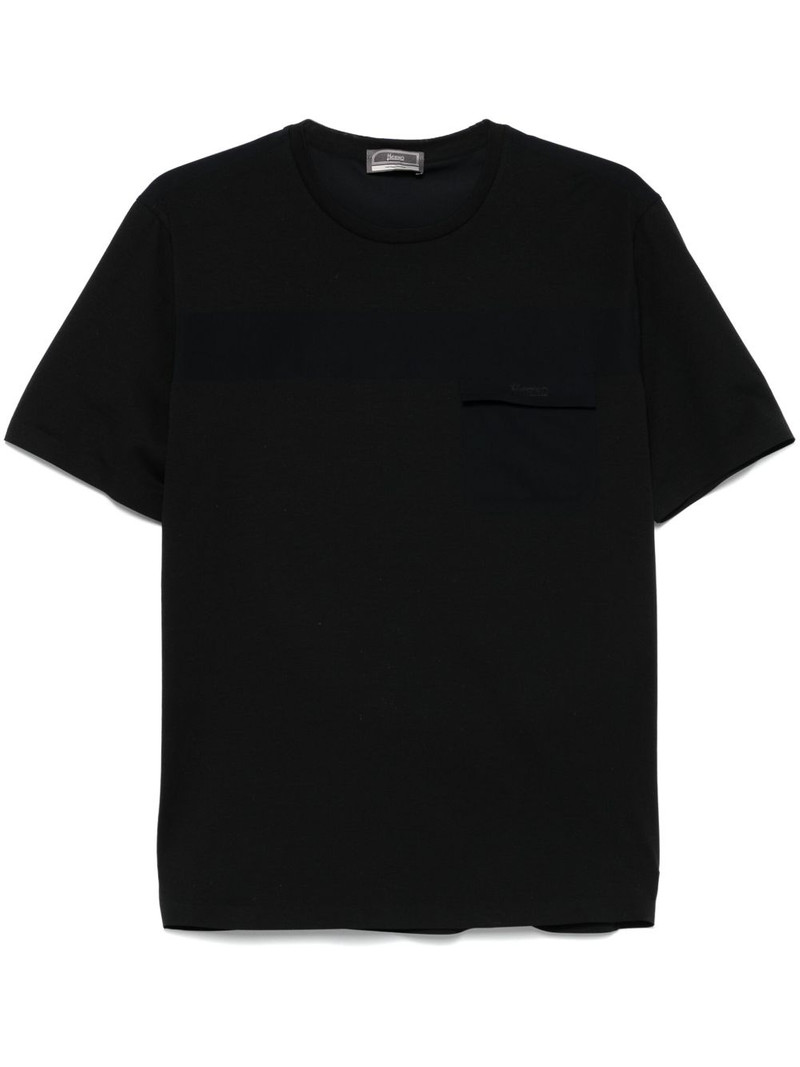 logo-debossed T-shirt 1