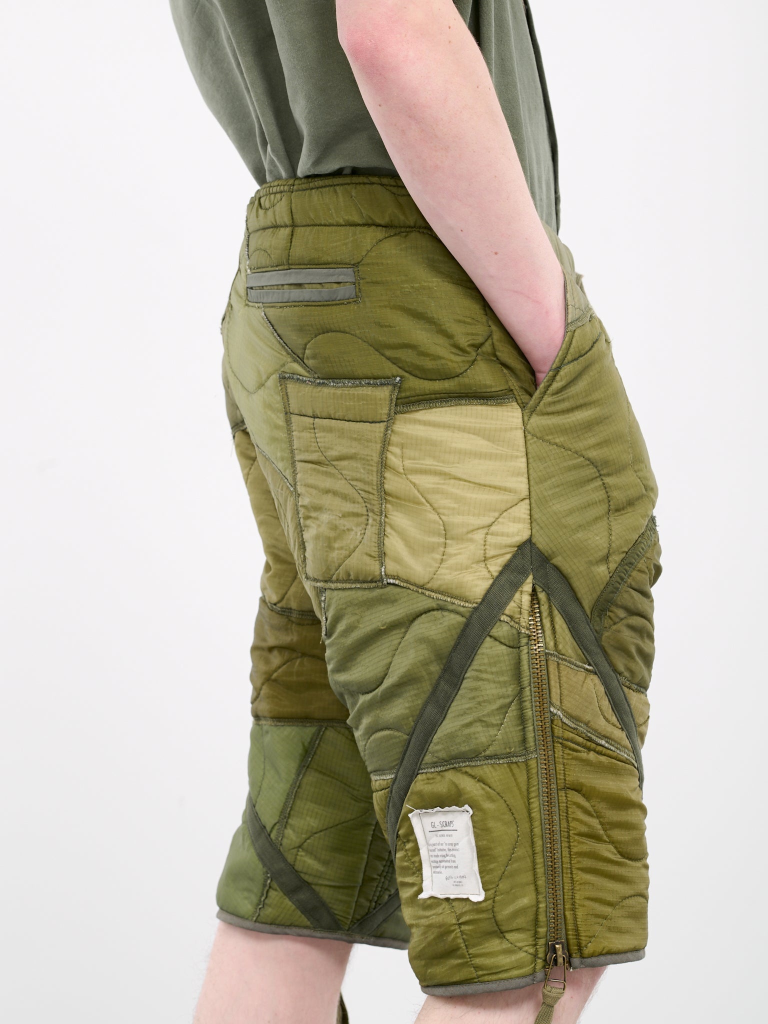 Patchwork Army Shorts - 5