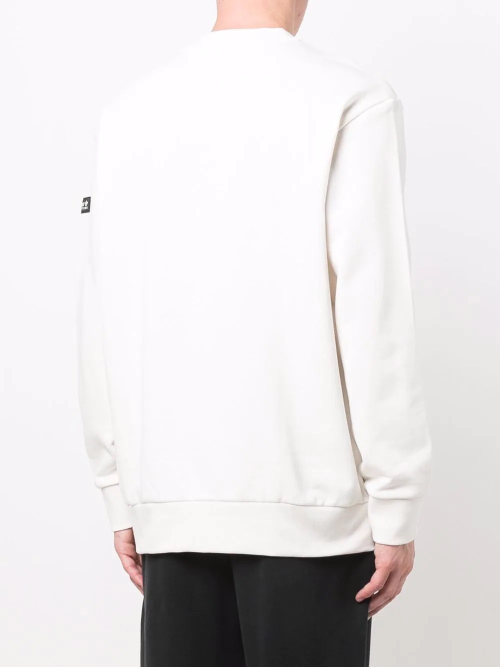 logo-print round neck sweatshirt - 4