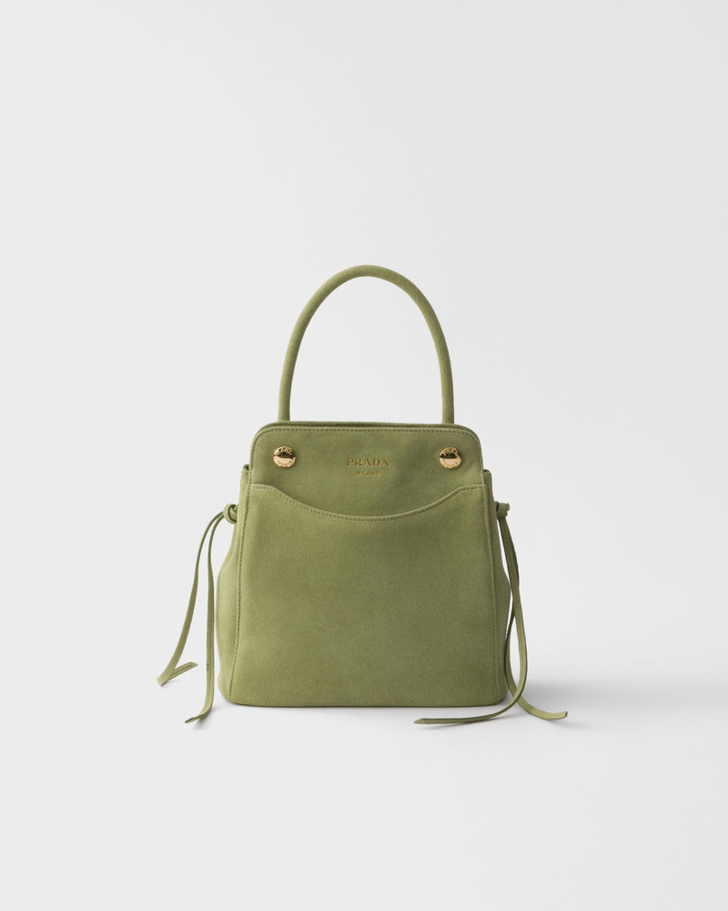 Prada Carry mini suede handbag 1