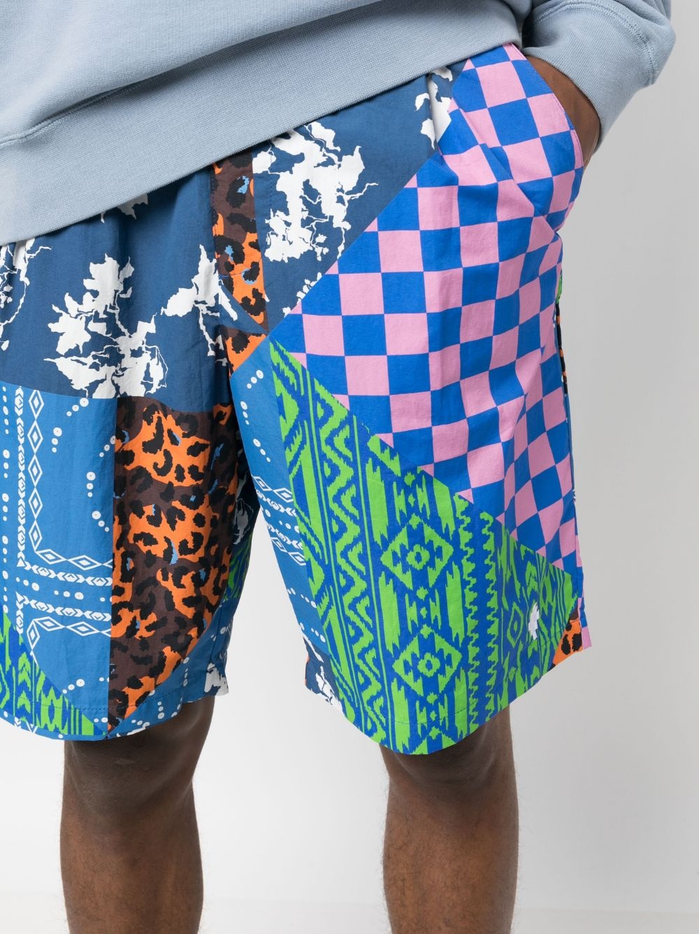 multi-panel knee-length shorts - 5
