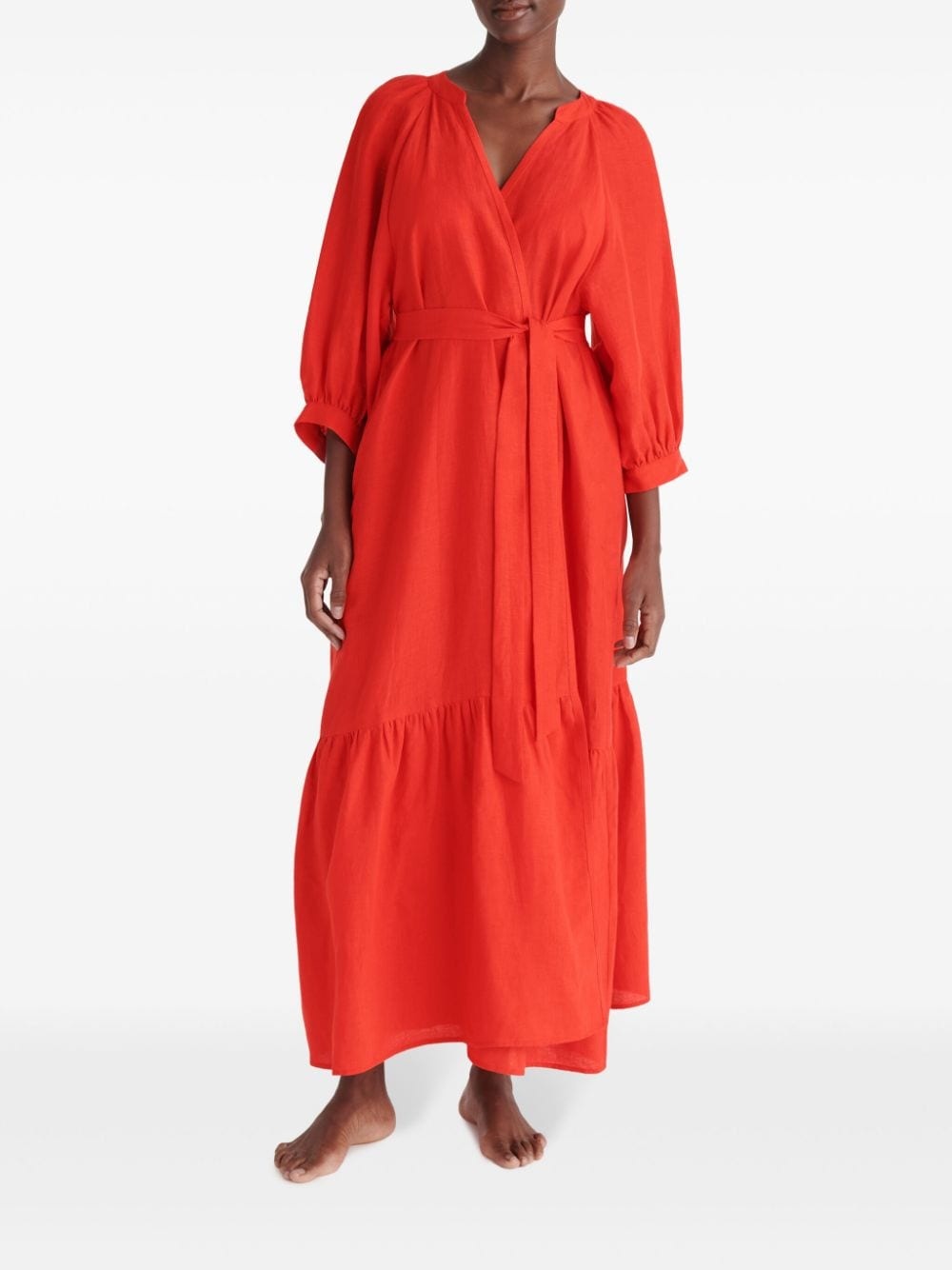 Joie linen wrap dress - 2