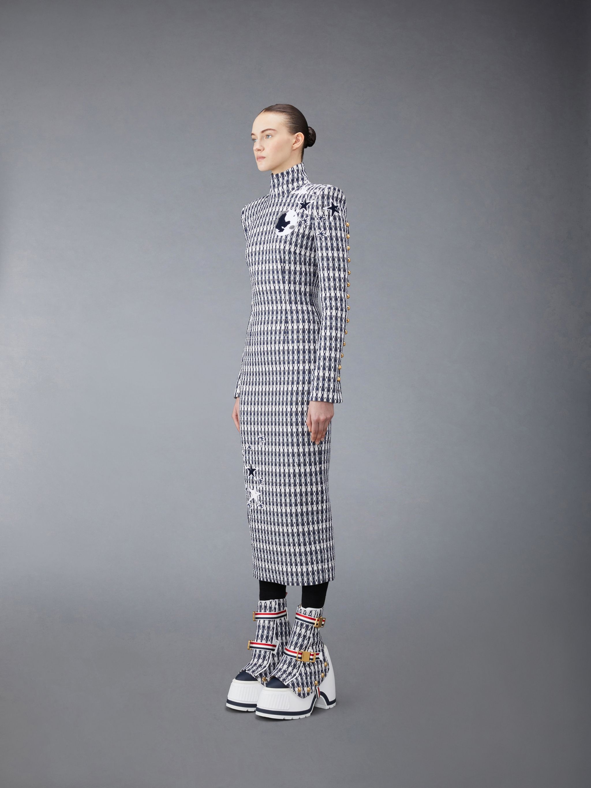 GROSGRAIN TWEED FITTED DRESS - 2