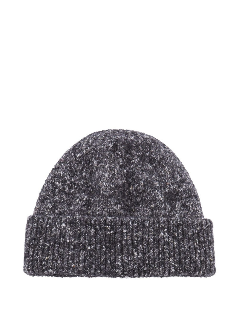 Brunello Cucinelli speckled wool beanie outlook