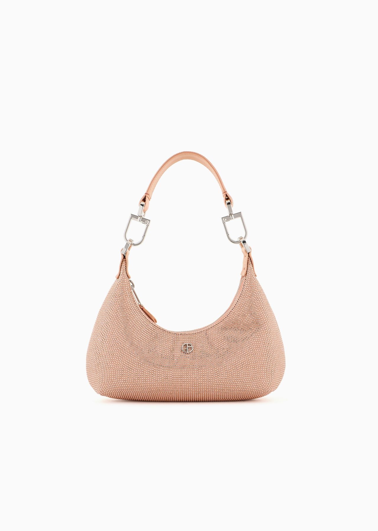 La Prima satin and rhinestone mini hobo bag - 1