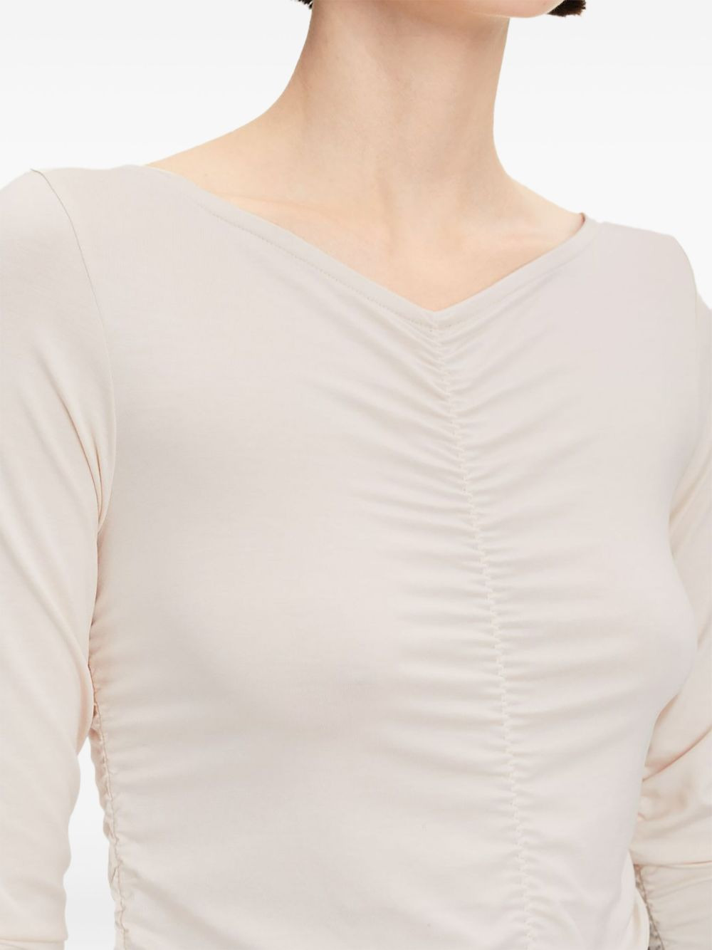 Ulrika gathered-detail T-shirt - 4