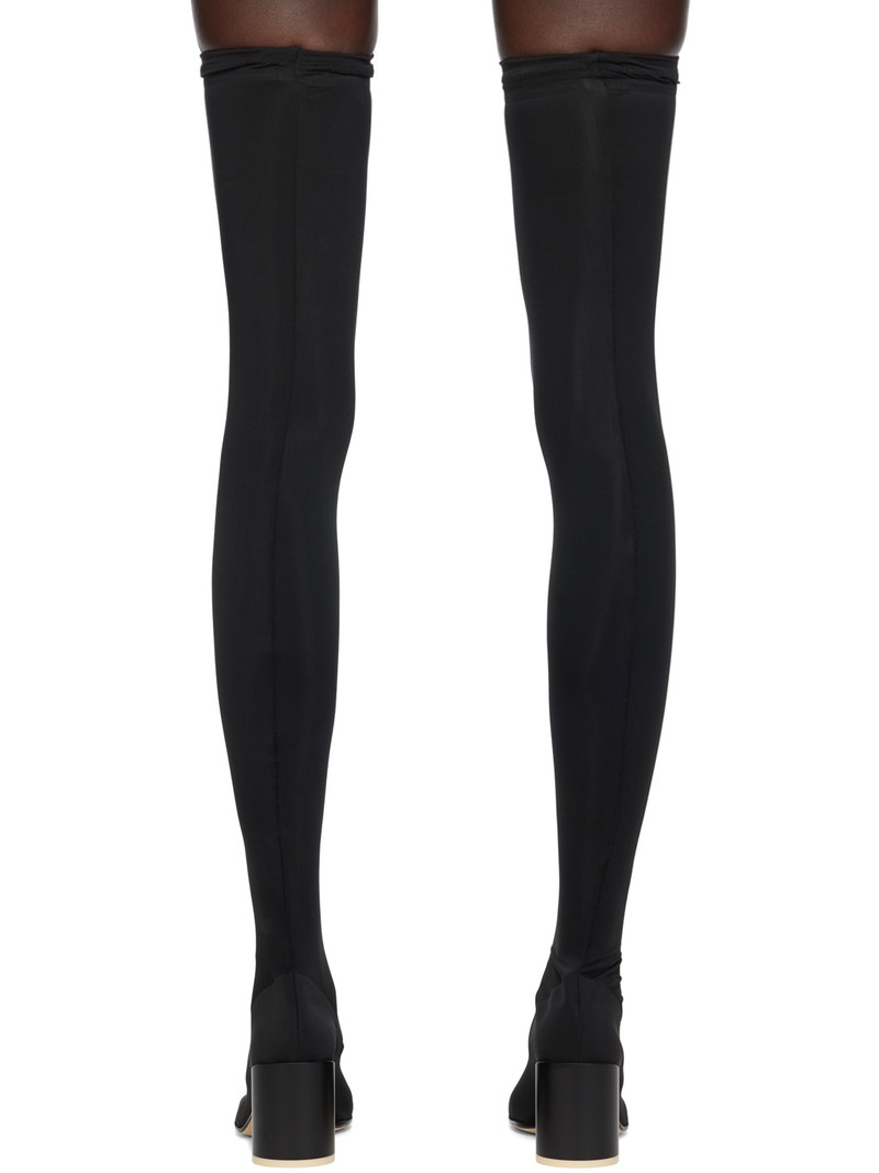 Black Thigh-High Sock Boots 2