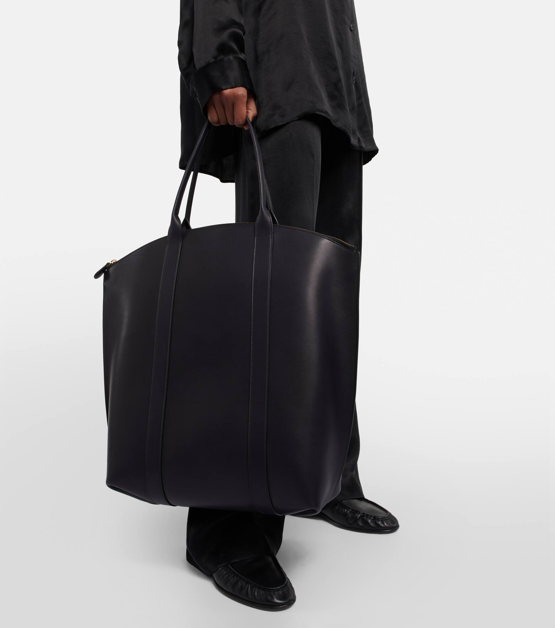 Dante leather tote bag - 6