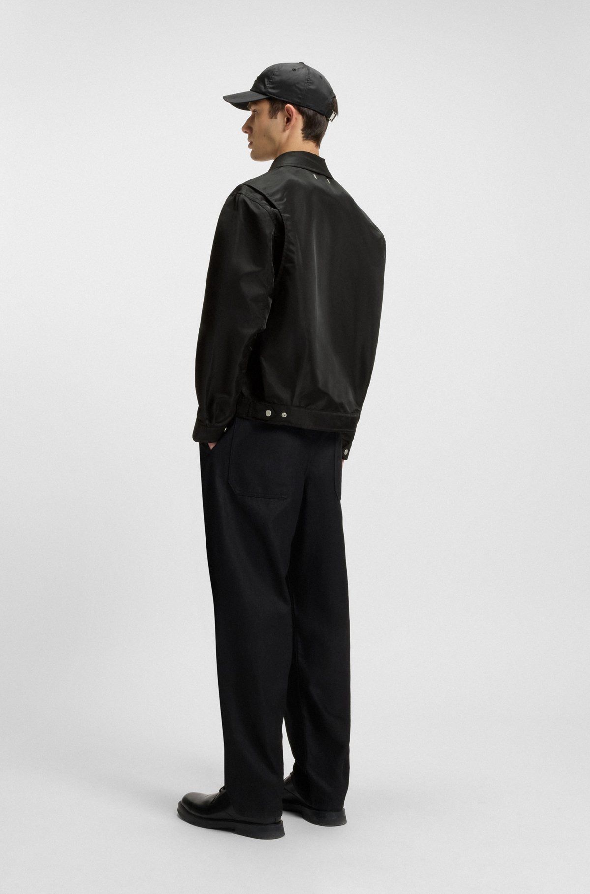 WATER-REPELLENT JACKET WITH STACKED-LOGO TRIM - 4