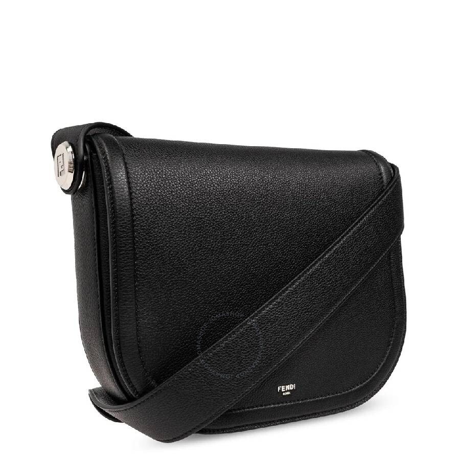 Fendi Roma Chiodo Leather Messenger Bag - 3