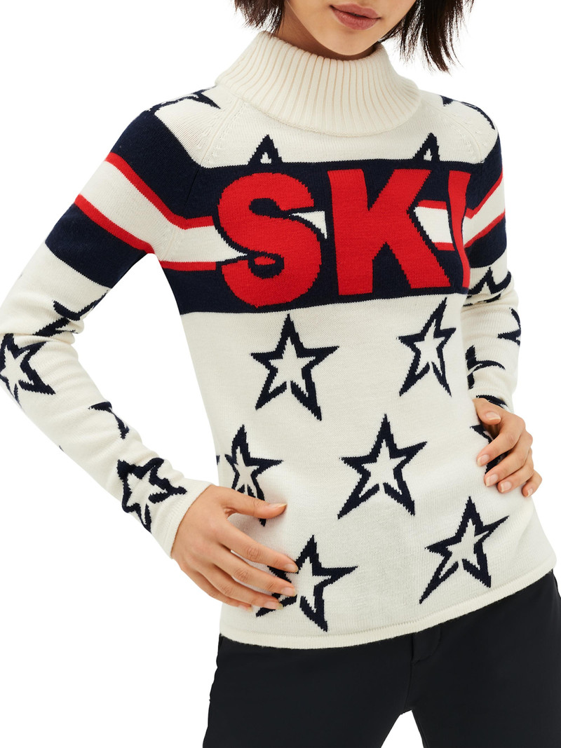 Women's Brixen Wool Sweater - Snow White 6
