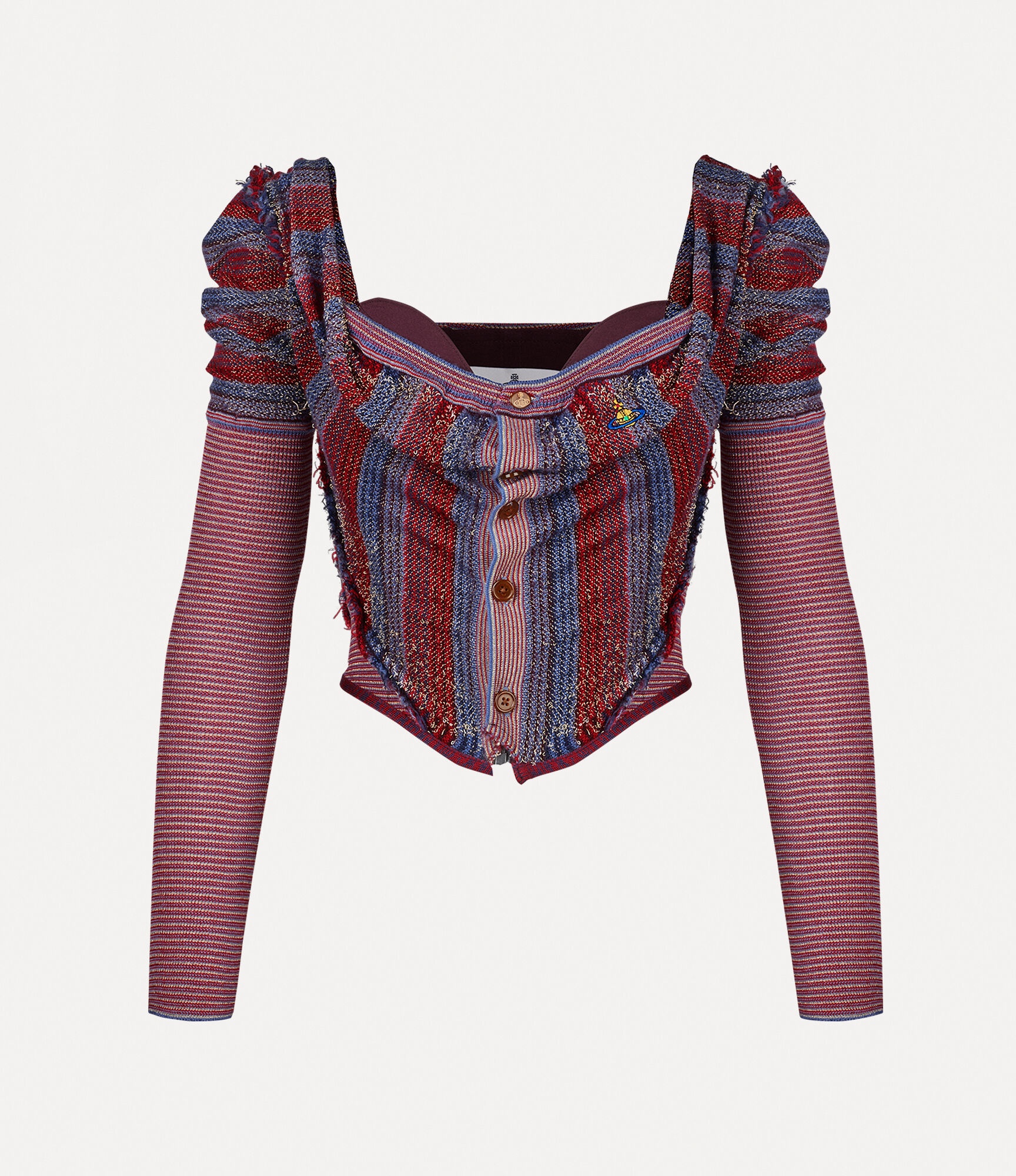 BROKEN STITCH CORSET CARDI - 1