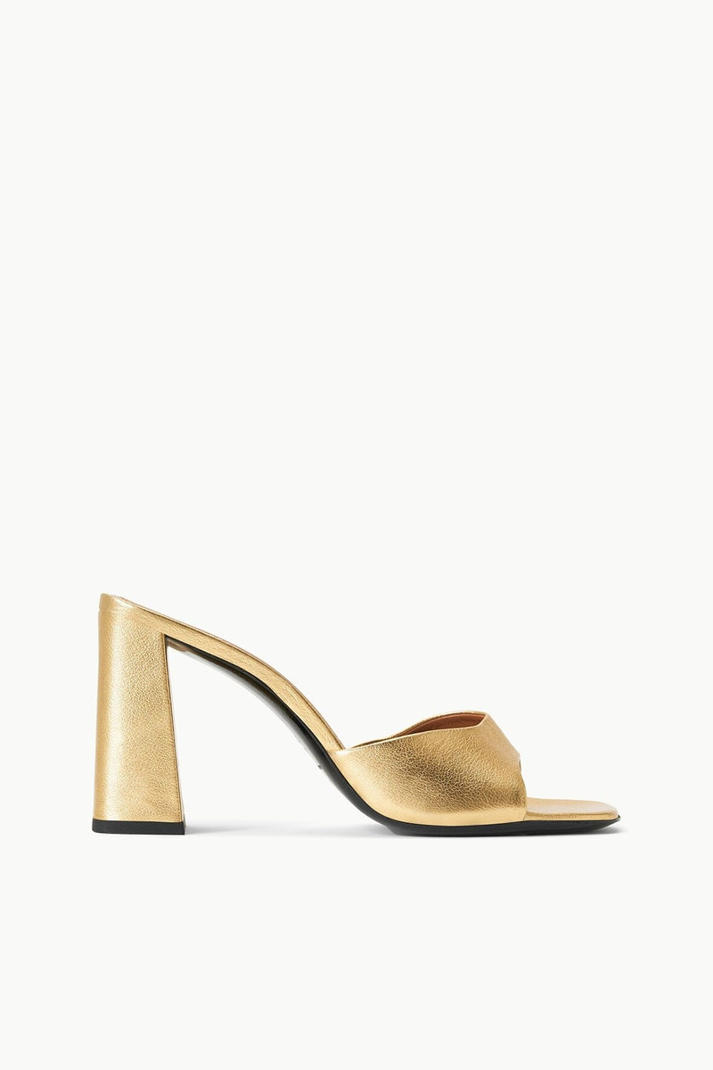 STAUD SLOANE HEEL GOLD - 1