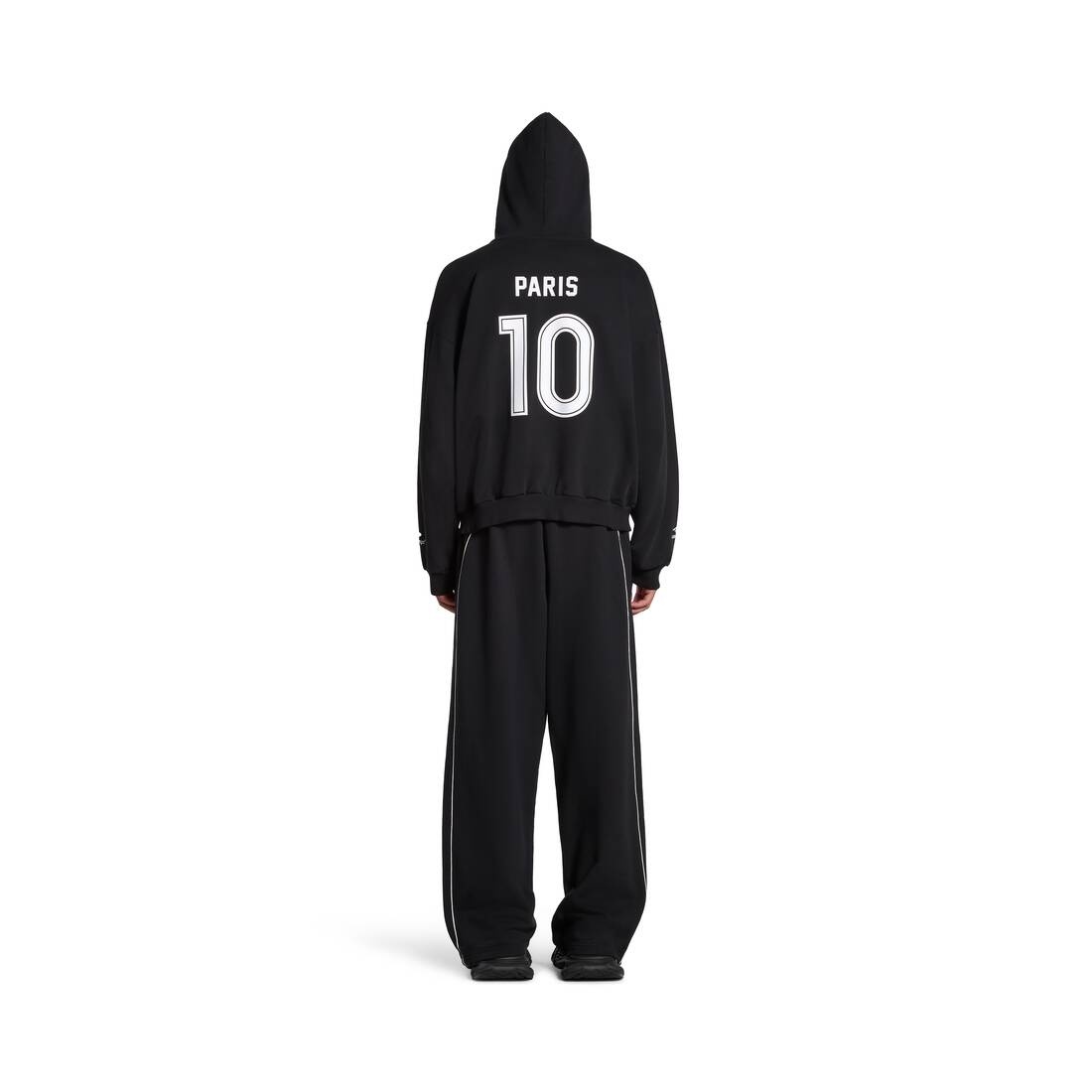 Balenciaga Soccer Paris Zip-Hoodie ブラック balenciaga Soccer Paris Zip-Hoodie